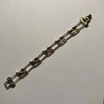 Swavorski Signed Swarovski Crystal Double Chain Tennis Bracelet Swans 7 1/4 Inch In Pouch Photo 3