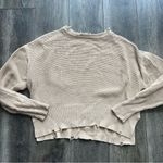 Pistola  Olga Distressed Pullover Sweater in Tan Size Small Photo 8