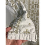 Women's BLUE Saks Fifth Avenue Top Size M White Gold Embroidered Size M Photo 4