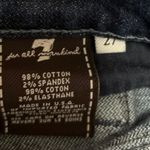 7 For All Mankind Dark Wash Low Rise Frayed Hem Cut Off Denim Jeans Shorts 27 Photo 4