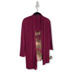 Notations Women’s Size M Ruffle Front Draped Blouse Multicolor Shimmer Top with Photo 2