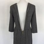 Jack Wills  Gray Fit And Flare Knit Dress Long Sleeve US 8 Cozy Casual Minimalist Photo 2