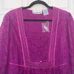 Denim 24/7 Purple Tunic Top Size 14 Purple Photo 2