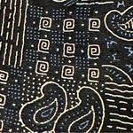 Vintage Black Blue Paisley Patchwork Print 80s 90s Bold Check Club Vibes Mall Size undefined Photo 9