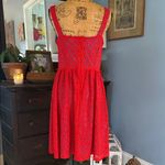 Scarlett  Red and Blue Lace Overlay Fit & Flare Dress Photo 7