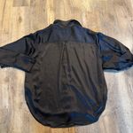 Good American  Black Satin Buttondown Shirt L/XL Photo 5