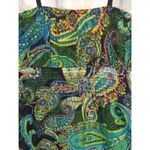 Cute Options Green Paisley Babydoll Cami V Photo 3