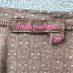 Fresh Produce Womens Top Small Brown Polka Dot Pockets Cotton Casual USA Made Photo 4