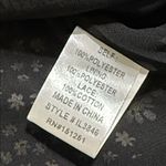 In Bloom  size medium peasant blouse daisy pattern black lace panel tasseled neck Photo 10