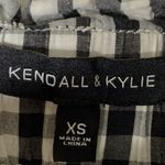 Kendall + Kylie  black & white gingham checkered ankle pants Photo 3