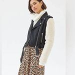 Pistola  Anita Moto Faux Leather Shearling Black Beige Jacket XS Photo 5