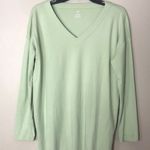 J Jill 100% Supima cotton simply supima v neck tunic size medium Green Photo 0