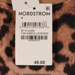 BP NWT Leopard Print Animal Mock Neck Sweatshirt Brown Sweater Photo 6
