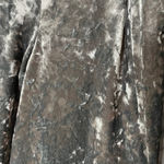 ZARA  Basic Crushed Velvet Blazer Jacket Open Front Gray Silver Small No Belt Photo 3