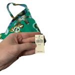 Aerie Green Floral Triangle Bikini Top Preppy Summer Beach Pool NWT Womens XL Photo 1