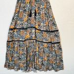 American Eagle Dainty Floral Boho Peasant Maxi Dress Womens Small Crochet Detail Pink Photo 4