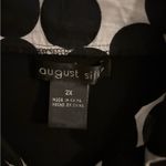 August Silk  Sweater Womens Black Classic has built in shirt.‎ Size 2X Photo 1