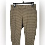 Tommy Hilfiger Brown Multi Plaid Pull-On Skinny Pants 8 Cropped Wide Waistband Photo 3
