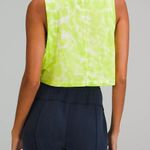Lululemon All Yours Cropped Cotton Tank Top Tie Dye Eccentric Lime Size 4 NWT Photo 1