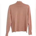 Talbots Pale Pink 100% Italian Merino Wool Turtleneck Sweater Size Medium Photo 1