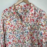 John Mark Hummingbird Print Button Up Art to Wear Shirt Large Photo 1