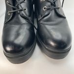Cushionare Cushionaire Remy Black Lace-Up Lug Sole Chunky Heel Boots Size‎ 9.5M combat punk Photo 3