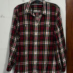 Ralph Lauren Lauren  Plaid Tartan Flannel Shirt Womens Size 2X Red Green Yellow Photo 0