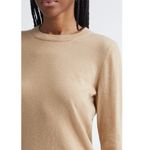 Vince Classic Crewneck Cashmere Sweater, Size Small, Designer, Camel/Tan, NWT Photo 4