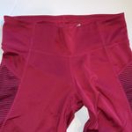 Adidas Climalite leggings ankle red S pockets wide waistband pocket Photo 7