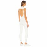 New Gigi C Sarah Zip Up Cutout Jumpsuit Catsuit White L Size L Photo 6