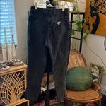 Guess by Marciano Vintage 80s/90s Guess Marilyn Washed Black Ankle Zip High Rise Denim Jeans Photo 1