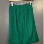 Handmade Vintage 1950s Size 6 Kelly Green Wool Blend Skirt Suit Blazer Skirt Photo 8