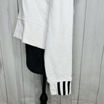 Adidas  Three Stripe Vocal White & Black Cropped Hoodie Sweatshirt Size S Photo 7