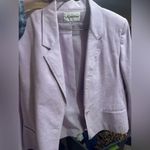 Vintage Suede Lavender Blazer by Signatures Size 12 Purple Photo 13