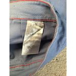 Peace Love World  Women Pants Sz. 10 Blue Utility Ankle Pants Distressed Hem Photo 7