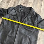 Vintage Jaclyn Smith retro y2k black Leather Blazer Jacket Size M Photo 3