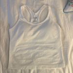 White Ribbed Tank Top Size M Photo 0