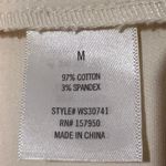 NEW Francesca’s Alya Button Front A Line Off White High Rise Mini Skirt Medium Photo 4