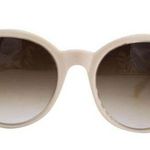 Balmain  BL2507 Round Sunglasses in White Acetate Cream Photo 0