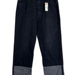 Nasty Gal NWT Jeans Womens 20 Washed Black Contrast Hem Normcore Casual Organic Photo 0