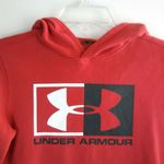 Under Armour Red Hooded Long Sleeve Front Pocket Photo 2
