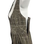 Zara Basic Womens Dress Sleeveless Plaid Black Beige Career Casual‎ Photo 4