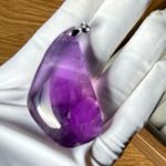 NWOT Uruguay Natural Therapy Amethyst pendant in Large size/29.59g Photo 2