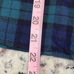 J. Crew Blackwatch Blue Green Flannel Squareneck Ruffle Top Size Small NWT Photo 8