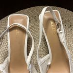 ALDO  Fiona white mesh slingback heels with gold accents Size 9.5M Photo 8