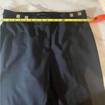 Ivanka Trump Black Ankle Pants Size 12 NWT Gold Zippers Stretch Trousers Photo 6