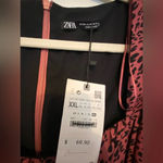 ZARA  Ruched Mini Dress Animal Print Date Night Glam Cocktail Hour Modern Feminin Photo 2