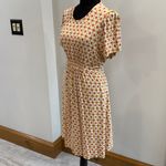 Boden Floral Crew Neck Jersey Short Sleeve Mini Dress Size 12 Yellow Photo 4