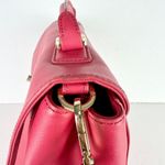 Tory Burch Robinson Leather Top Handle Handbag Purse Flap Pink Photo 11