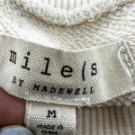 Madewell Miles By Human Nature Embroidered Oversized Sweatshirt White Medium Photo 2